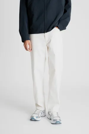 5 Pockets Straight Denim Pants - Natural
