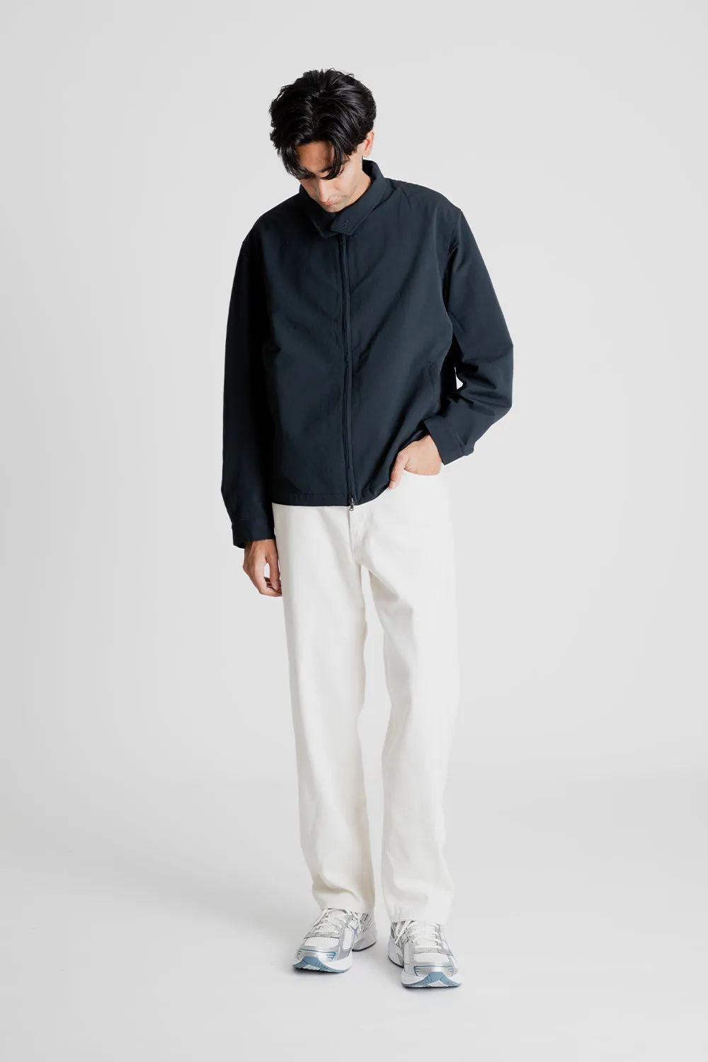 5 Pockets Straight Denim Pants - Natural