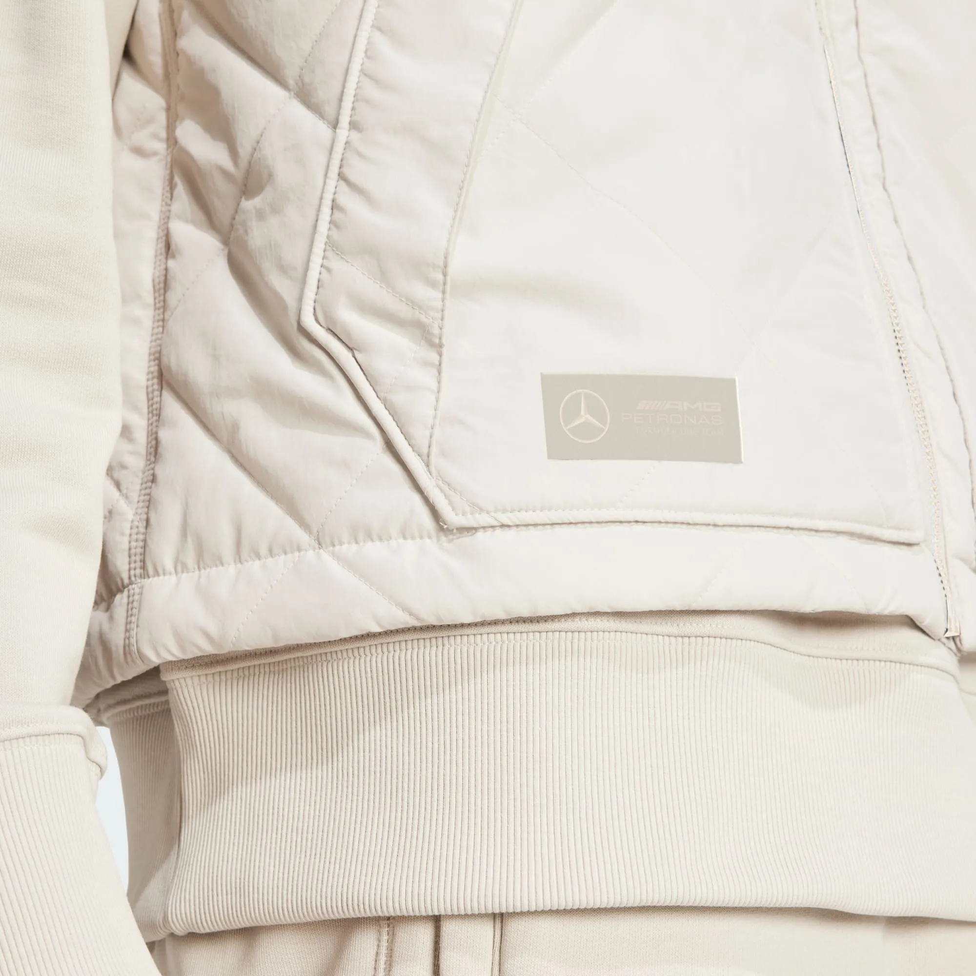 adidas Originals x Mercedes AMG Petronas F1 Team Premium Sweat Vest Putty Beige