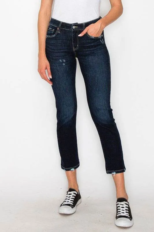 Artemis Vintage Plus Size - High Rise Skinny Straight Jeans