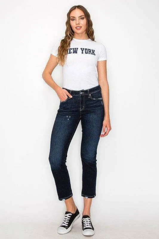 Artemis Vintage Plus Size - High Rise Skinny Straight Jeans