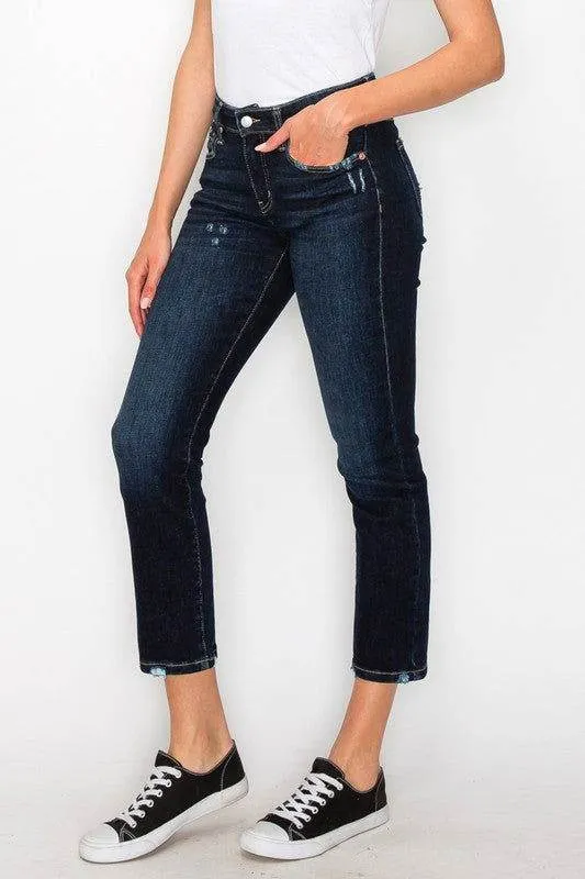 Artemis Vintage Plus Size - High Rise Skinny Straight Jeans