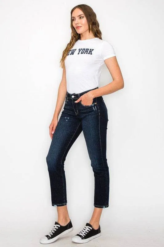 Artemis Vintage Plus Size - High Rise Skinny Straight Jeans