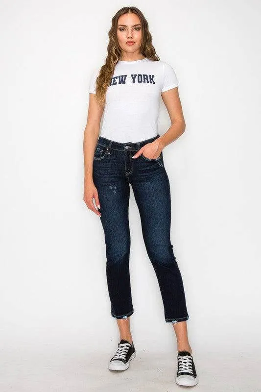 Artemis Vintage Plus Size - High Rise Skinny Straight Jeans