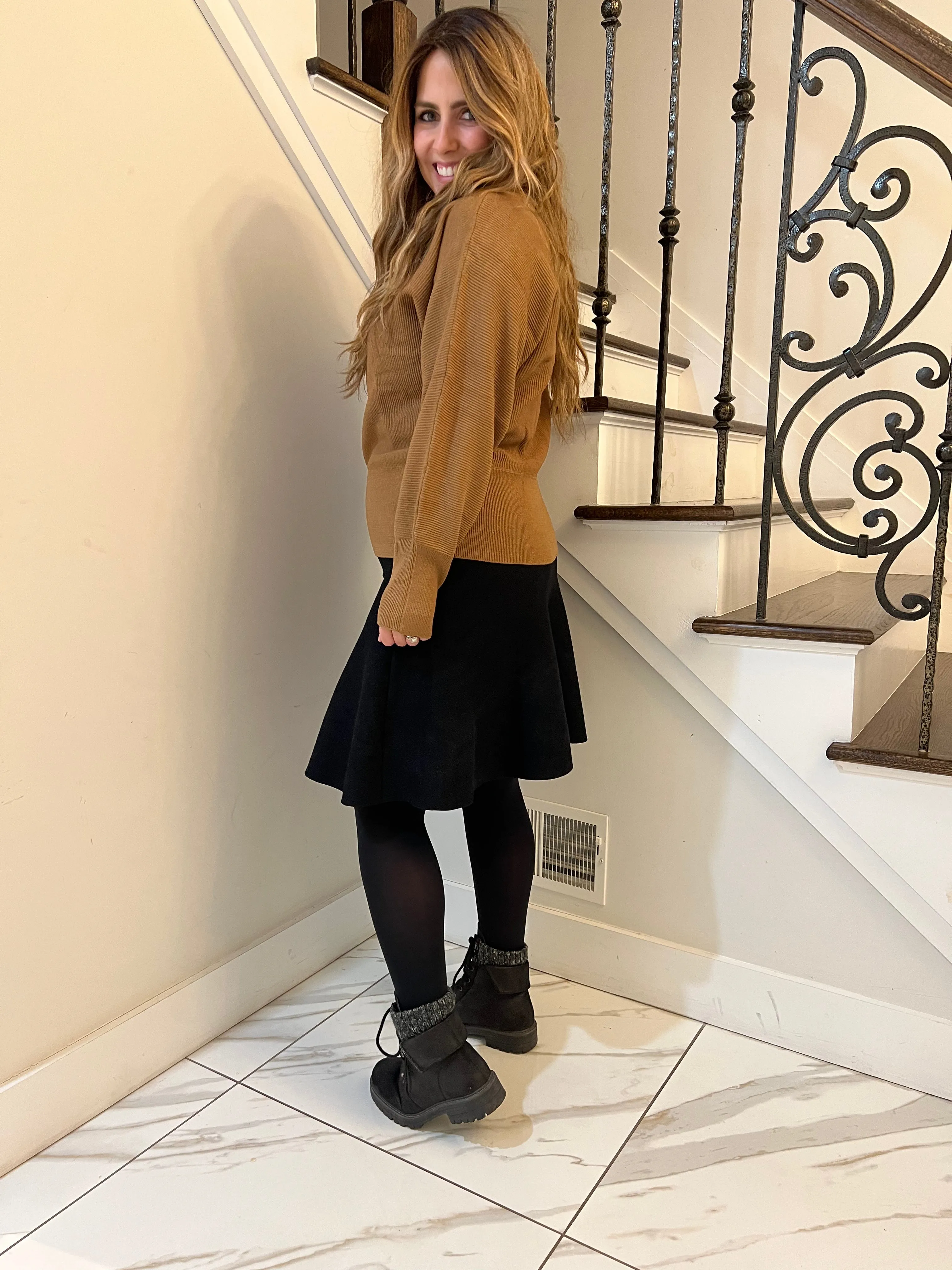 Balloon Sleeves Sweater