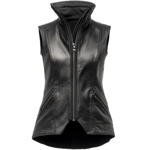Black Leather Sleeveless Jacket – Designed with Premium Leather | El Zoro