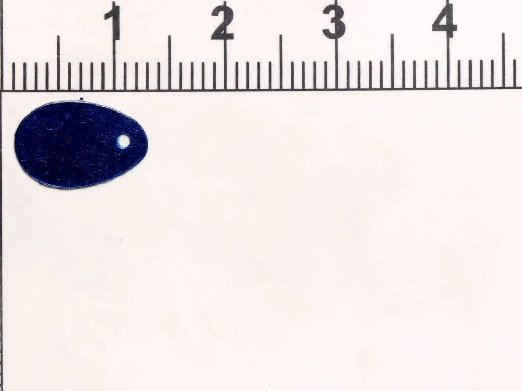 Blue One Hole Drop Plastic Sequins(Wholesale)
