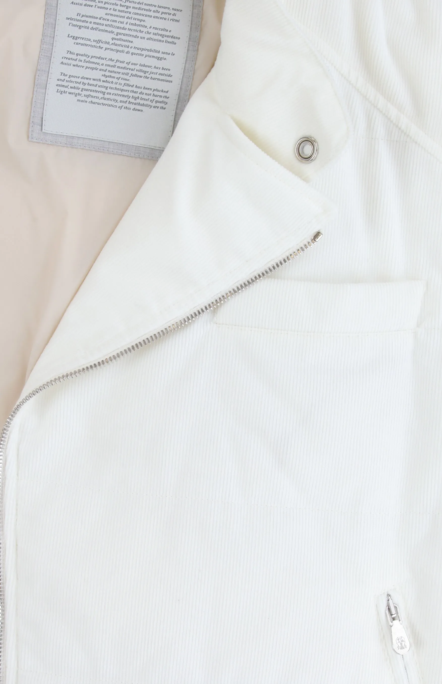 Brunello Cucinelli White Jacket Vest