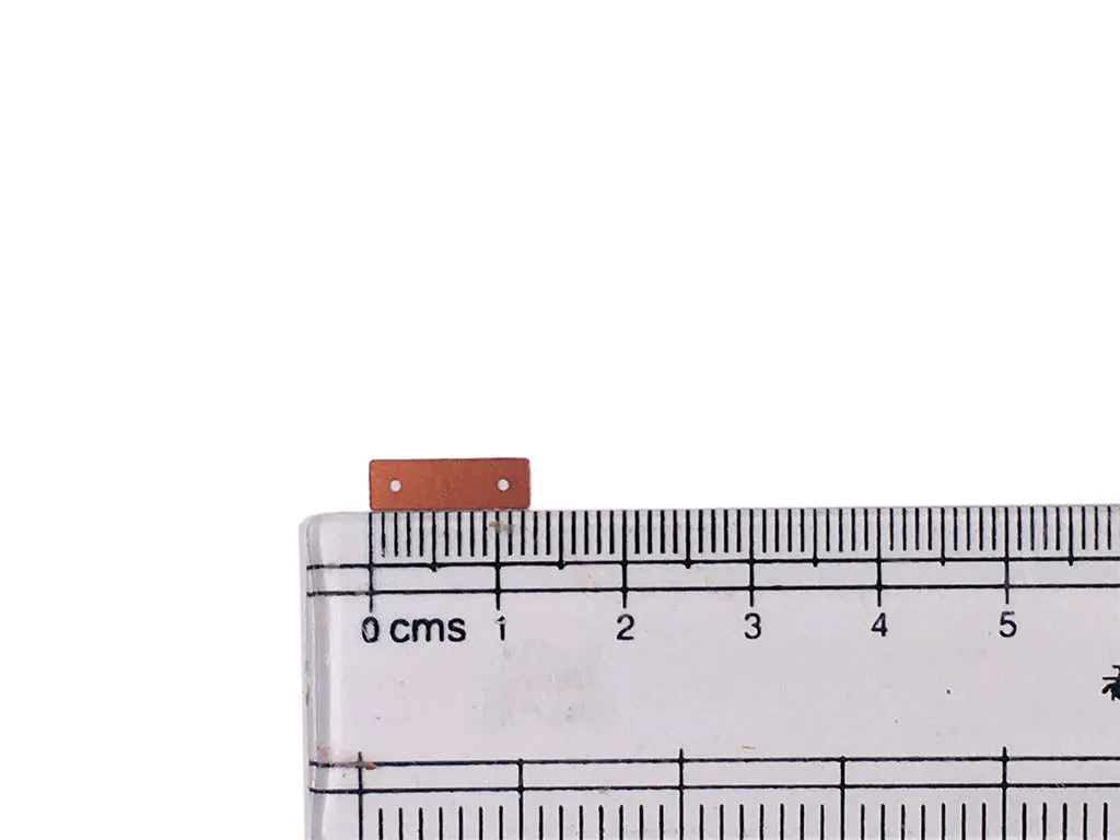 Copper Rectangular 2 Hole Plastic Sequins(Wholesale)