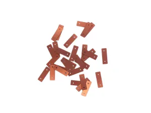 Copper Rectangular 2 Hole Plastic Sequins(Wholesale)