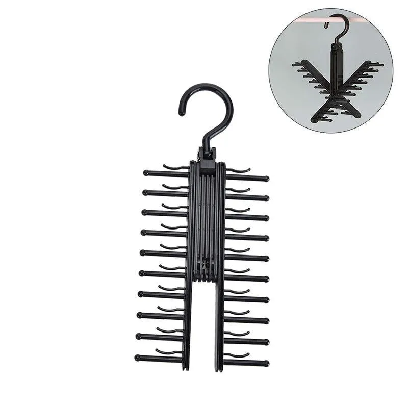 Creative Adjustable 360 Degree Rotating Tie Rack Belt