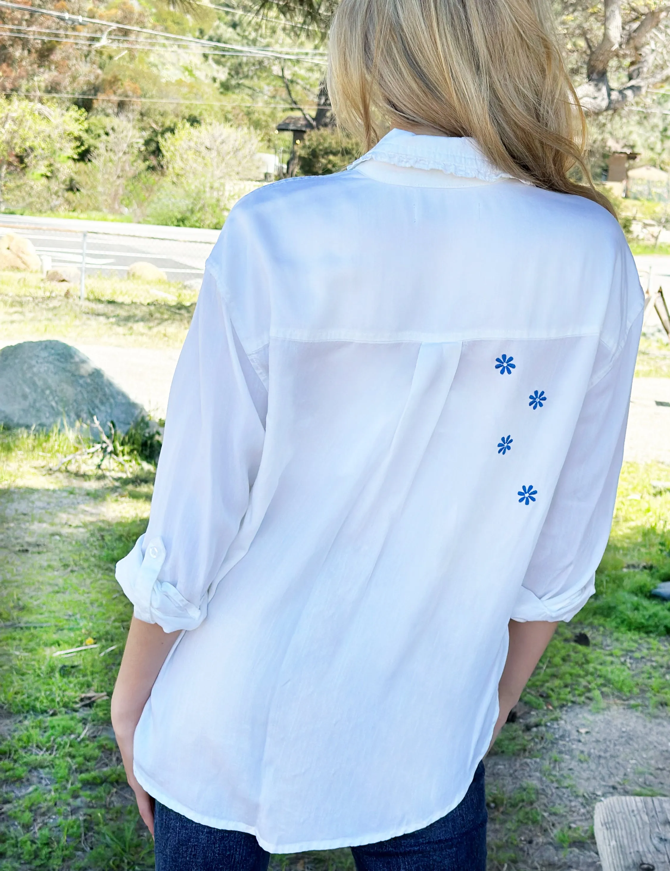 Daisy Embroidered Shirt
