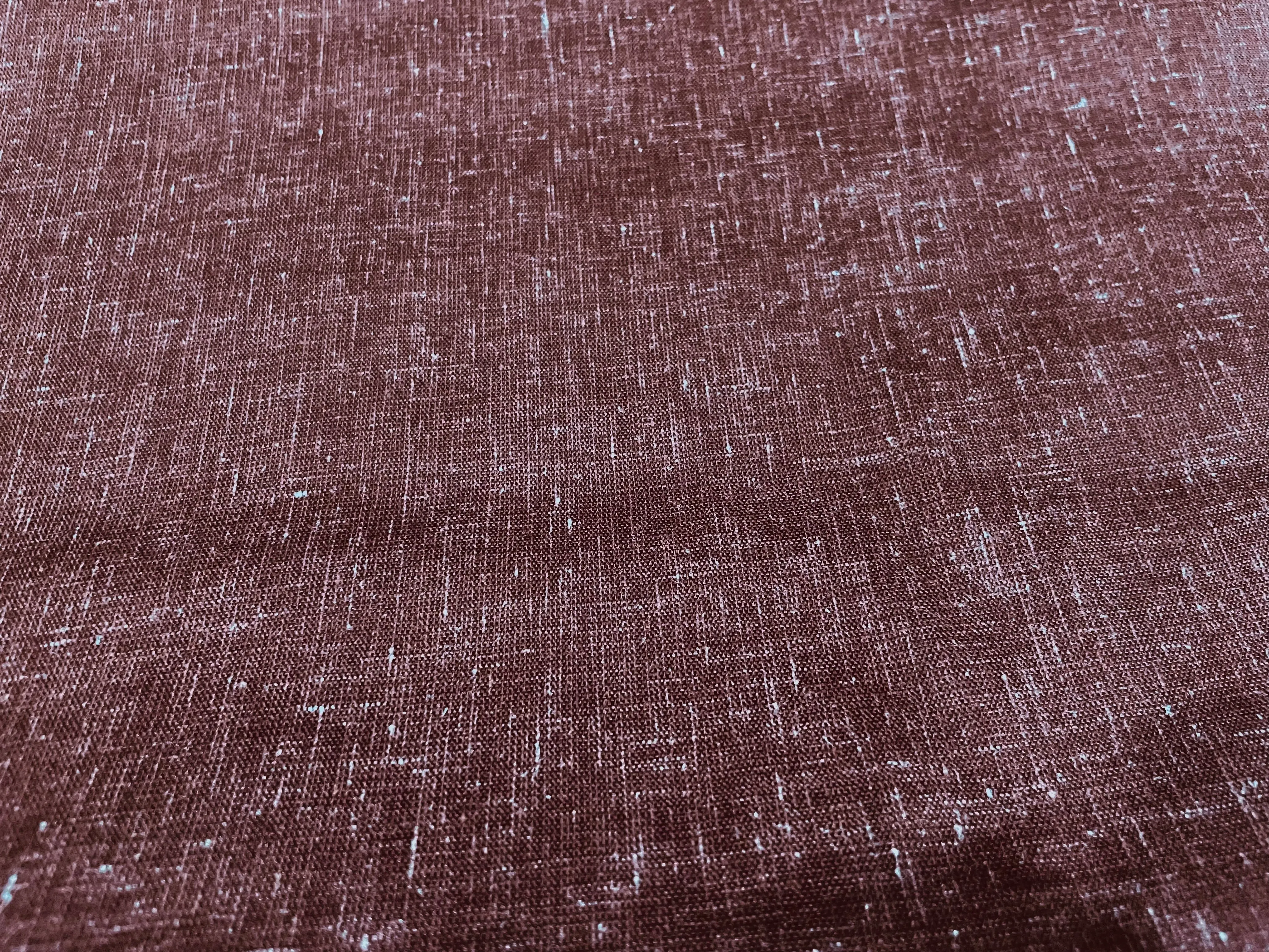 Dark Brown Plain Cotton Linen Fabric