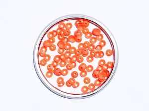 Dark Orange Centre Hole Bowl Plastic Sequins(Wholesale)