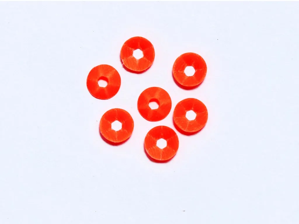 Dark Orange Centre Hole Bowl Plastic Sequins(Wholesale)
