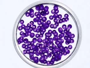 Dark Purple Centre Hole Bowl Plastic Sequins- 5 mm(Wholesale)