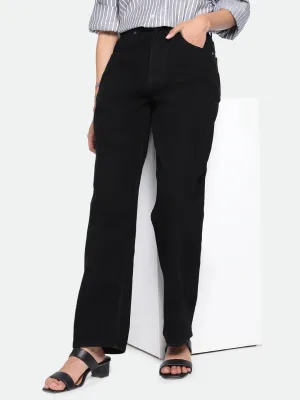 DL Woman Relaxed Fit High-Rise Clean Look Pure Cotton Jeans
