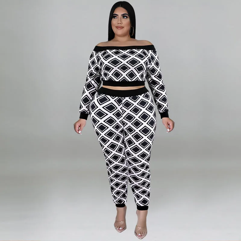 Fashionable plaid print suit（AY2495）