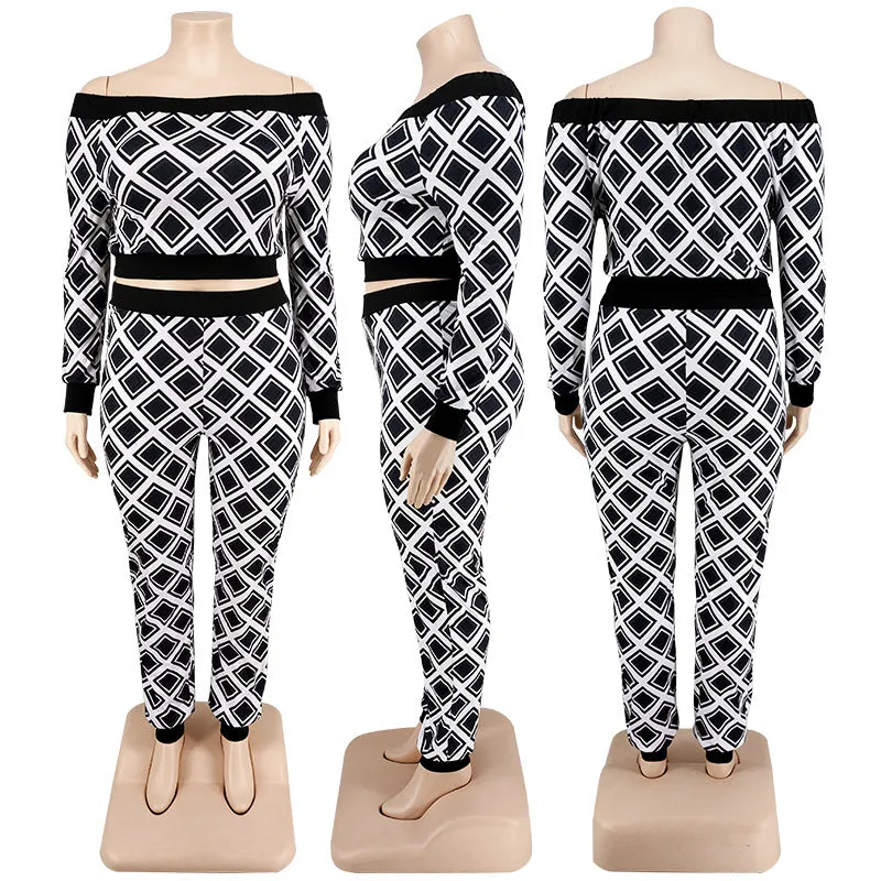 Fashionable plaid print suit（AY2495）