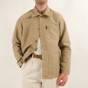 FRENCH BEIGE MOLESKINE WORK JACKET