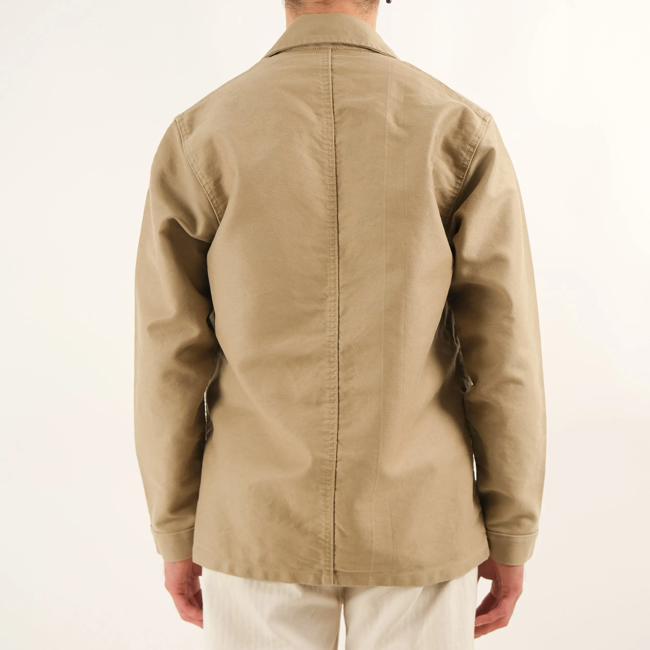 FRENCH BEIGE MOLESKINE WORK JACKET