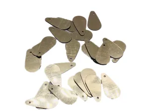 Golden Drop 1 Hole Plastic Sequins(Wholesale)