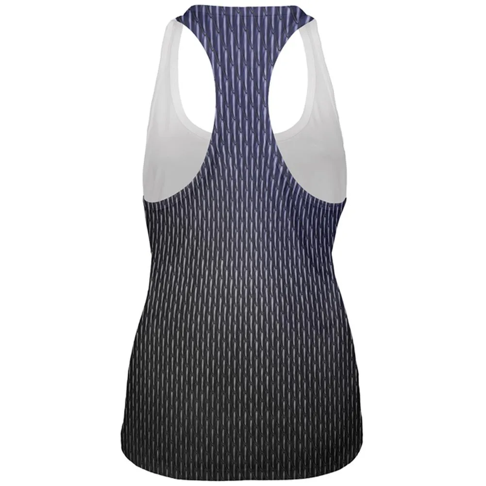 Halloween Black Shadow Dragon Scales Costume All Over Womens Work Out Tank Top