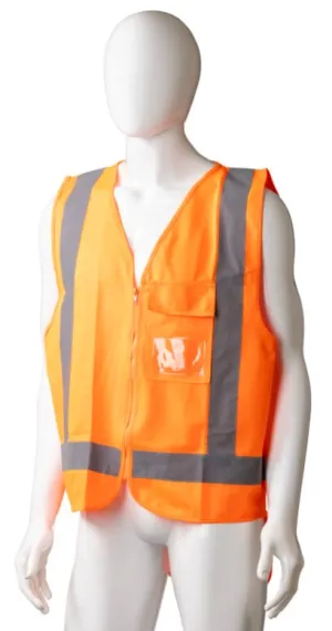 High Visibility Day/Night Safety Vest, Orange, XXL Size x 24's Pack
