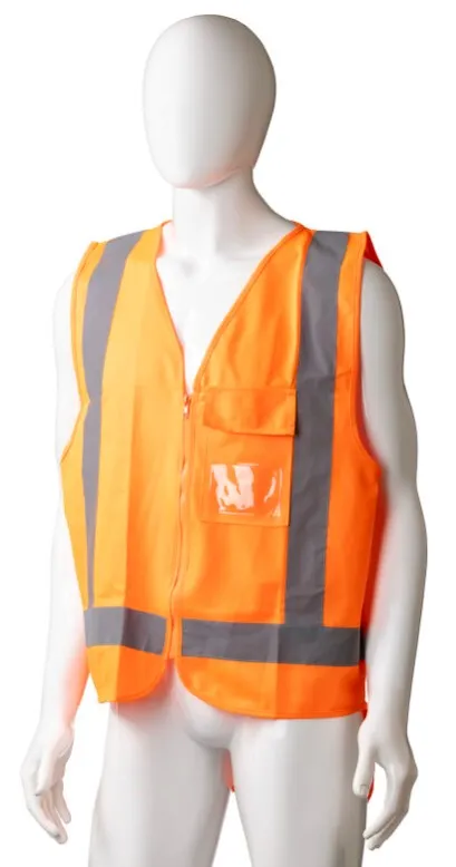 High Visibility Day/Night Safety Vest, Orange, XXL Size x 24's Pack