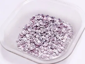 Lavender Center Hole Flat Circular Plastic Sequins(Wholesale)