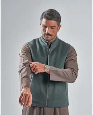 Light Green Mens Vest
