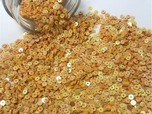 Light Mustard Circular Sequins(Wholesale)