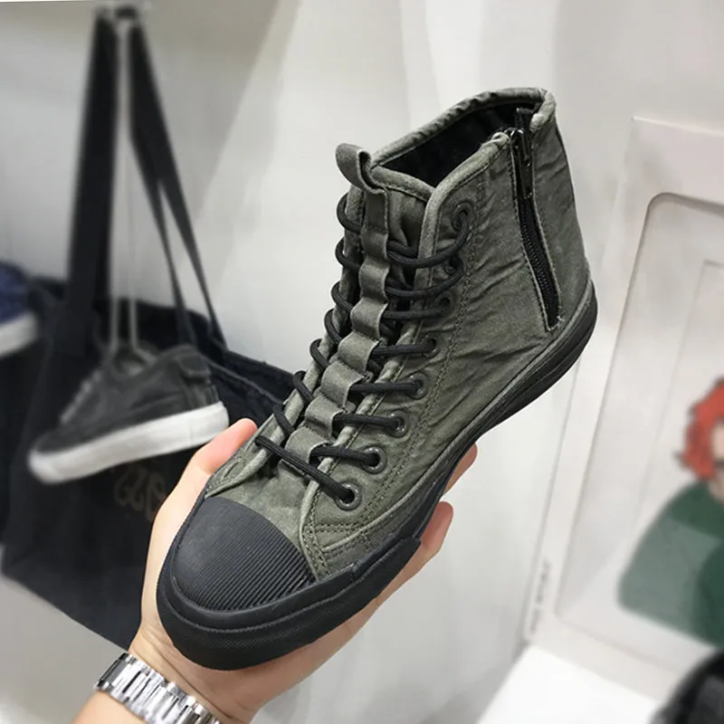 LUXE SEVEN DESIGN DENIM STYLE TRAINERS