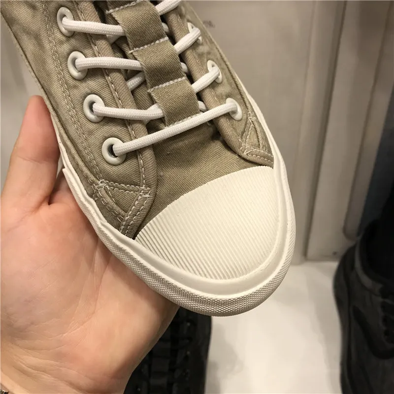 LUXE SEVEN DESIGN DENIM STYLE TRAINERS
