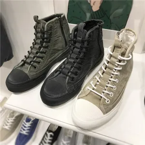 LUXE SEVEN DESIGN DENIM STYLE TRAINERS
