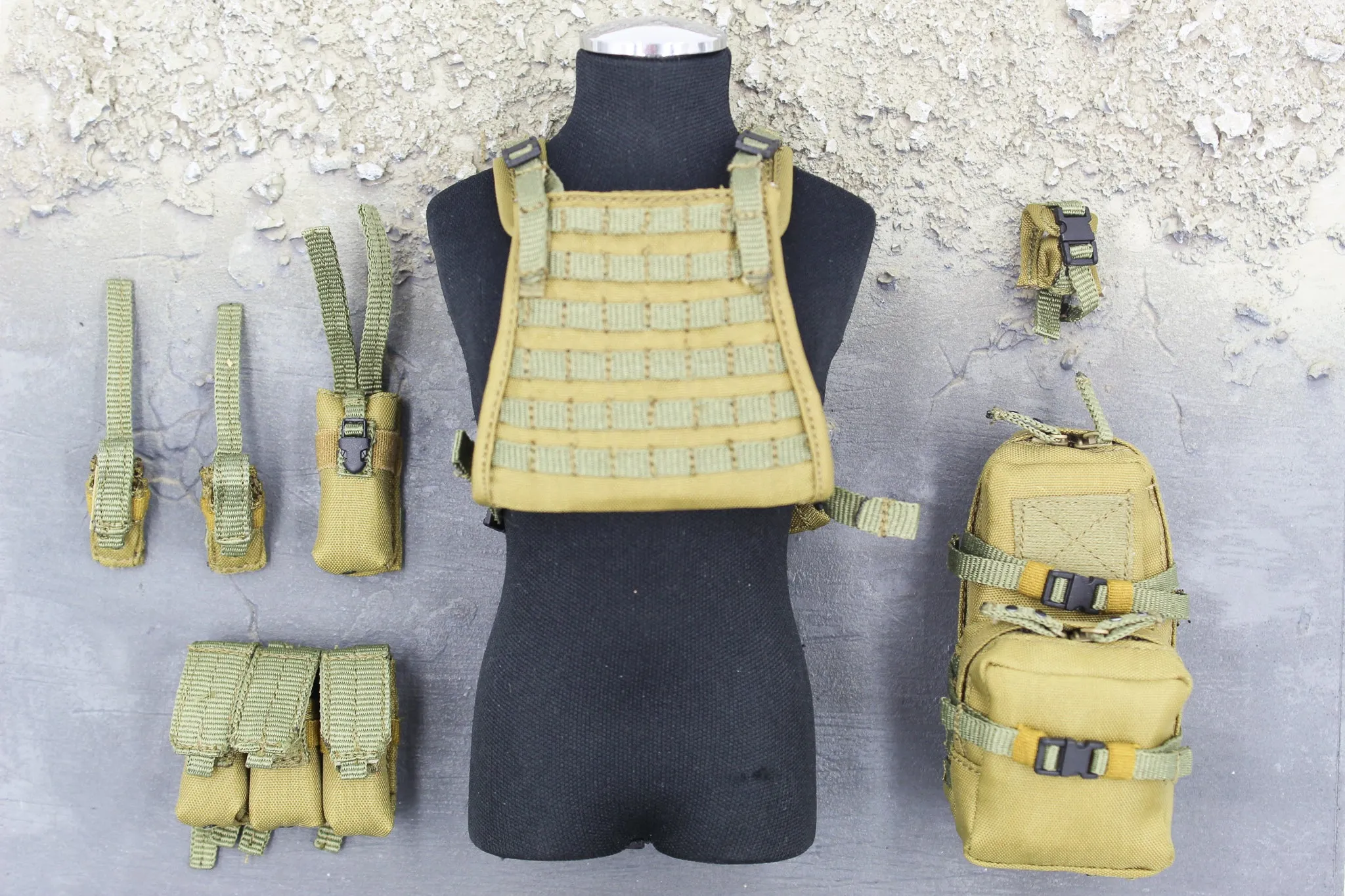 Marc A. Lee - Seal Team 3 - Tan MOLLE Plate Carrier & Pouch Set