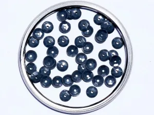 Midnight Blue Centre Hole Bowl Plastic Sequins- 8 mm(Wholesale)