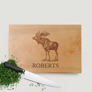 Moose Cutting Board Walnut or Maple