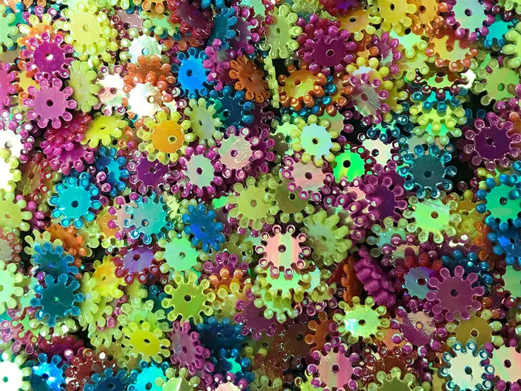 Multicolour Designer Round Sequins(Wholesale)