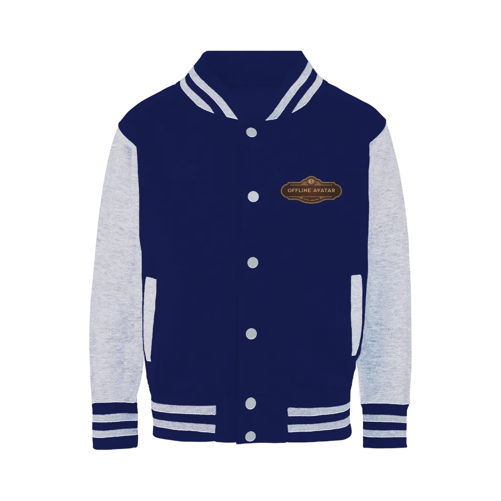 Offline Avatar Logo - Pixel Gallery Varsity Jacket