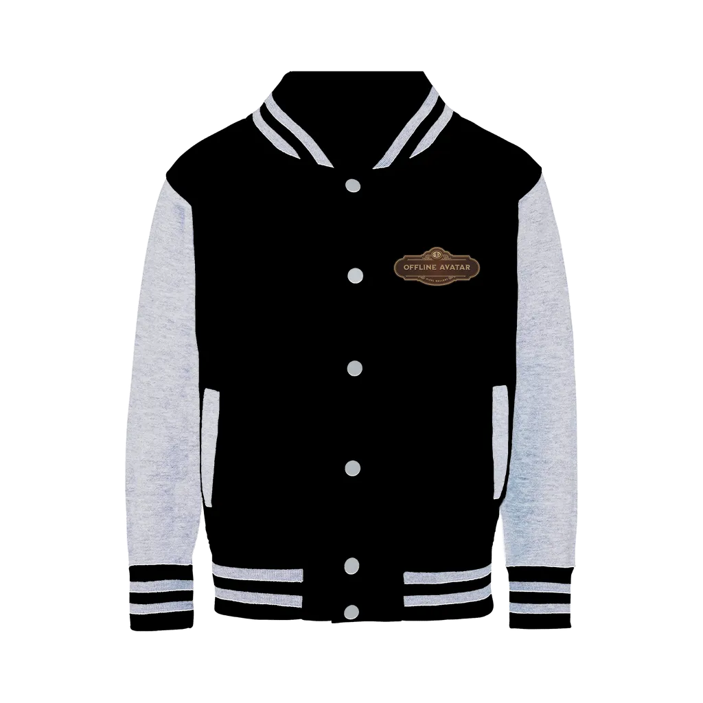Offline Avatar Logo - Pixel Gallery Varsity Jacket