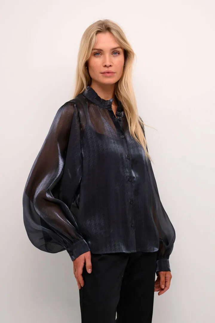 Organza Long Sleeve Shirt
