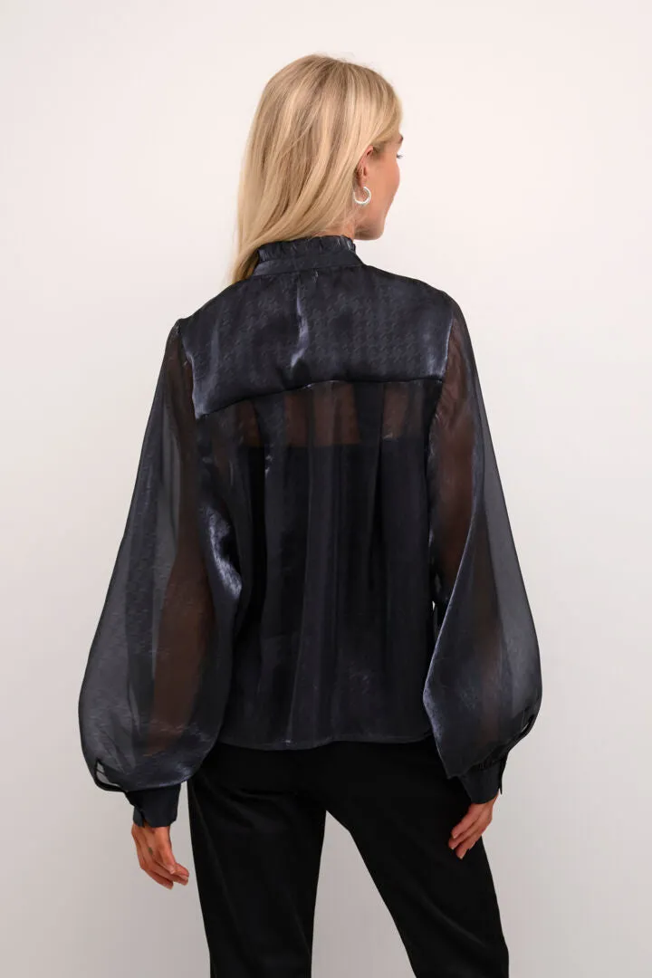 Organza Long Sleeve Shirt