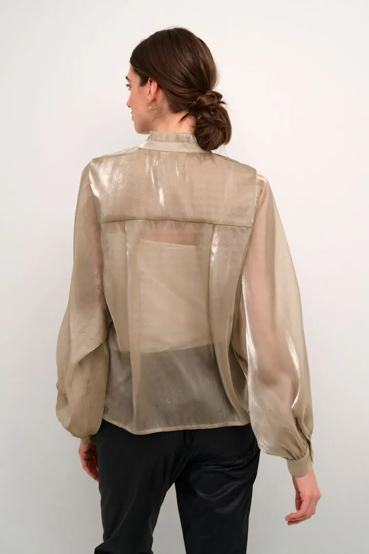Organza Long Sleeve Shirt