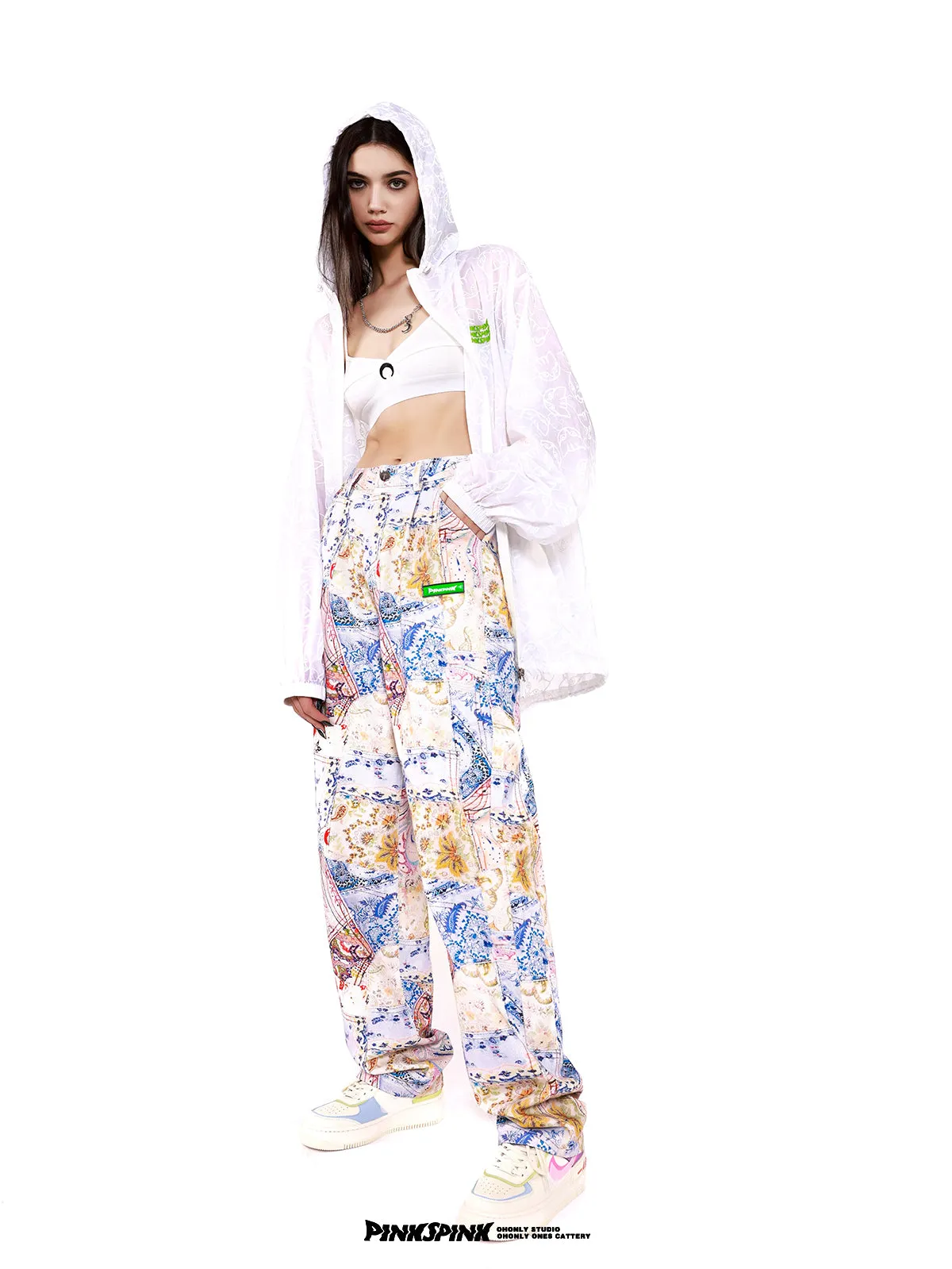 Paisley Retro Pail Fashionable Pants