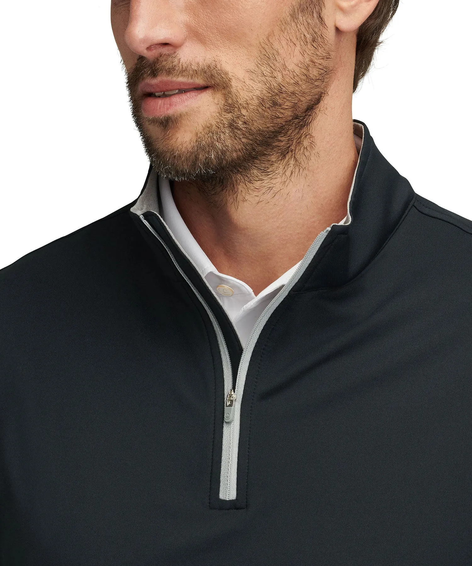 Peter Millar Galway Stretch Terry Quarter-Zip Vest