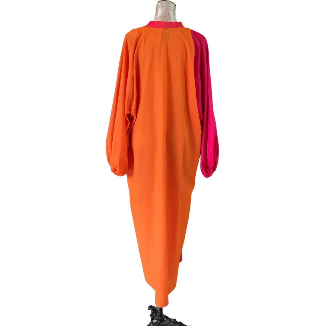 Pink and Orange Moroccan Dress