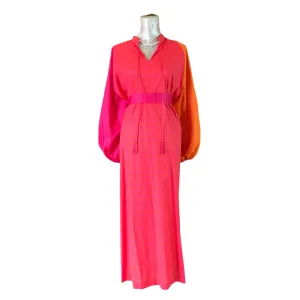 Pink and Orange Moroccan Dress