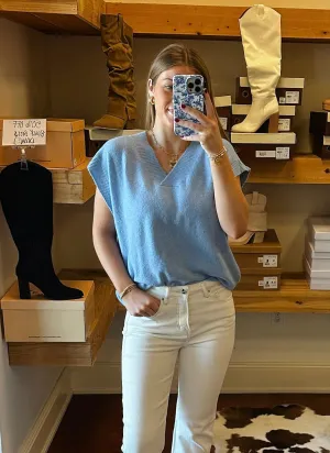 Powder Blue Sweater Vest