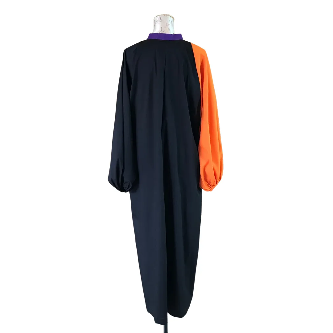 Purple, Black and Orange Moroccan Dress